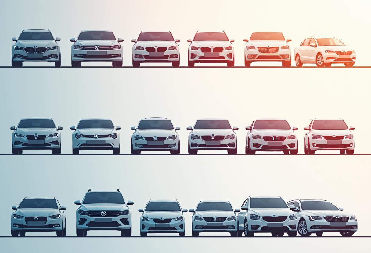 Infografik zeigt die Top 10 am häufigsten nachgefragten Fahrzeuge im Motorschaden-Ankauf, darunter BMW 3er, VW Golf, Audi A4, Mercedes C-Klasse und weitere gefragte Modelle.